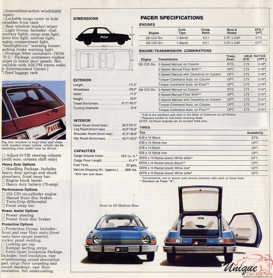 1975 AMC Pacer Brochure Page 4